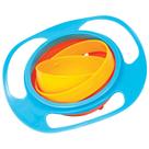 Prato mágico giratório para bebês com giro 360º - azul com laranja
