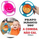 Prato Mágico Infantil Bebê Giratório 360º Alimento Não Cai