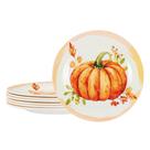 Prato MEYREMUI Unbreakable Melamine Autumn Harvest de 20 cm, conjunto de 6