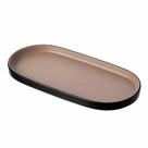 Prato Oval 26 X 13cm - Dual Color Nude Cor Bege