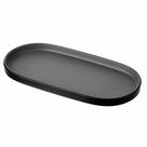 Prato Oval Dual Color Cinza 26 cm Melamina 100% Profissional Prato Oval Dual Color Cinza 26 cm Melamina 100% Profissional