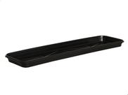 Prato P/ Floreira Flor Vaso Plantas Plastico N4 - Preto