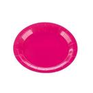 Prato Papel Biodegradável Festa Pink Liso - PCT 10 unidades - Silver Plastic