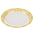 Prato Papel Tema 18cm Arabesco Dourado - 10 unid