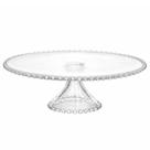 Prato para Bolo 31cm de Cristal com Pé Pearl Wolff Prato para Bolo 31cm de Cristal com Pé Pearl Wolff