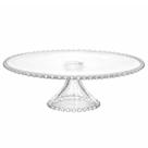 Prato Para Bolo 31cm De Cristal Com Pé Pearl Wolff Prato Para Bolo 31cm De Cristal Com Pé Pearl Wolff