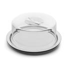 Prato Para Bolo Boleira ou Queijo Inox com Tampa Neo Forma