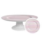 Prato Para Bolo Com Pé Happy Easter Alleanza Cerâmica 34cm Prato Para Bolo Com Pé Happy Easter Alleanza Cerâmica 34cm
