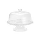 Prato Para Bolo Cristal 31cm Com Base E Tampa Pearl Wolff