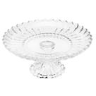 Prato Para Bolo Cristal Chumbo Com Pé Geneva 30 x 13Cm Wolff