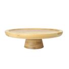 Prato para bolo de bambu com pé 20cm