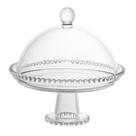 Prato para Bolo de Cristal com Tampa 20cm Pearl Wolff