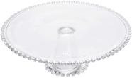 Prato para Bolo em Cristal com Pé Pearl Wolff - 31x11 cm