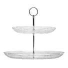 Prato para Doce 2 Andares New Butterfly 20cm/26cm Cristal