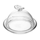 Prato para Doce com Tampa Borboleta Butterfly Cristal Wolff 15x10cm