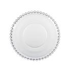 Prato para Pão Sobremesa Cristal Transparente Pearl Bolinha Wolff 14cm Prato para Pão Sobremesa Cristal Transparente Pearl Bolinha Wolff 14cm