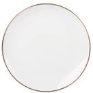 Prato para Sobremesa 19,2cm Porcelana Branca Borda Dourada Legacy Gold L'Hermitage Mesa Posta Luxo Prato para Sobremesa 19,2cm Porcelana Branca Borda Dourada Legacy Gold L'Hermitage Mesa Posta Luxo