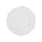 Prato Para Sobremesa Em New Bone China Com Filado Dourado Royal Classic L'Hermitage