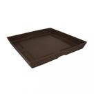 Prato para Vaso Quadrado Slim 27 Japi Marrom Cafe