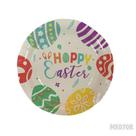 Prato Páscoa Feliz Páscoa 18CM c/10 Mxr070r Silver Festas