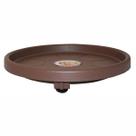Prato Plástico 40cm c/Rodas (Suporta até 120kg) Tabaco OKLA