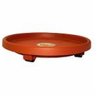Prato Plástico 40cm c/Rodas(Suporta até 120kg)Terracota OKLA Prato Plástico 40cm c/Rodas(Suporta até 120kg)Terracota OKLA