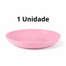 Prato Plástico Candy 18cm PP Para Sobremesa, Lanche e Bolo BPA Free