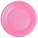 Prato Plástico Descartável Rosa PR15 Com 10 Unidades Plastik Prato Plástico Descartável Rosa PR15 Com 10 Unidades Plastik