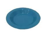 Prato Plástico Merenda Escolar Azul 21 cm - 100 Pçs