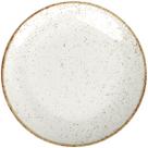 Prato Porcelana Tramontina Rústico Raso 25cm Marrom Decorado Avulso Cozinha Casa