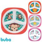 Prato Pratinho com Divisórias Infantil Buba Animal Fun