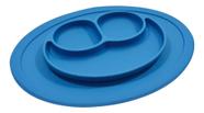 Prato Pratinho Silicone com Divisórias Infantil com Ventosa Gruda Na Mesa