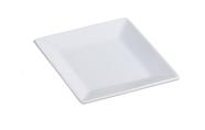 Prato Quadrado de Porcelana Branco Super Branco Yanco ML-107 18 cm Pacote com 36 Unidades