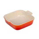Prato Quadrado Le Creuset Stoneware Heritage 3L - Cor Flame