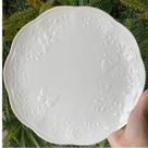 Prato Raso 26,5cm Porcelana New Bone Butterfly Flower 6un Lyor