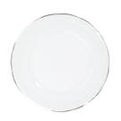 Prato Raso 26cm Porcelana Schmidt - Dec. Filetado Prata Pomerode 0012