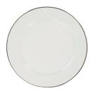 Prato Raso 27cm Porcelana Schmidt - Dec. Filetado Prata Itamaraty 0012