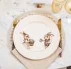 Prato Raso Aquarelle Dolce Easter em Porcelana Prato Raso Aquarelle Dolce Easter em Porcelana