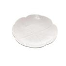 Prato Raso Cerâmica Banana Leaf Branco 28x27x5 cm Lyor