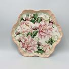 Prato Raso Classic Peony Todo Estampado Scalla Cerâmica 28cm