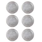 Prato Raso Coup Concrete de Cerâmica 29cm 6 Unidades - Alleanza 7546-201