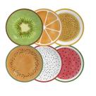 Prato Raso Coup Frutas Tropical Alleanza 6 Unidades