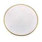 PRATO RASO CRISTAL DE CHUMBO C/BORDA DOURADA LINEN 27cm
