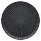 Prato Raso De Cerâmica 26Cm Flat Ônix Preto Oxford