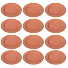 Prato Raso de Cerâmica Canelé Salmão 24cm 12 Unidades - Biona 135786