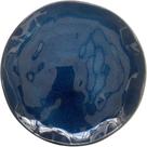 Prato raso de cerâmica orgânico azul meia-noite - haifa collection privée