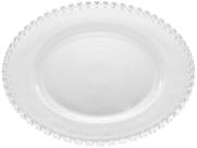 Prato raso de cristal coração 28cm 1505