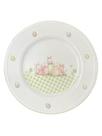 Prato raso de porcelana bloom and blessings branco