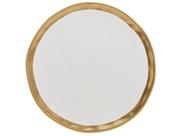 Prato Raso de Porcelana Branco Redondo 25cm Wolff Mesa Dubai