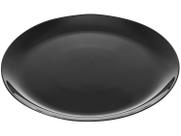 Prato Raso de Vidro Opalino Diwali Black 27cm